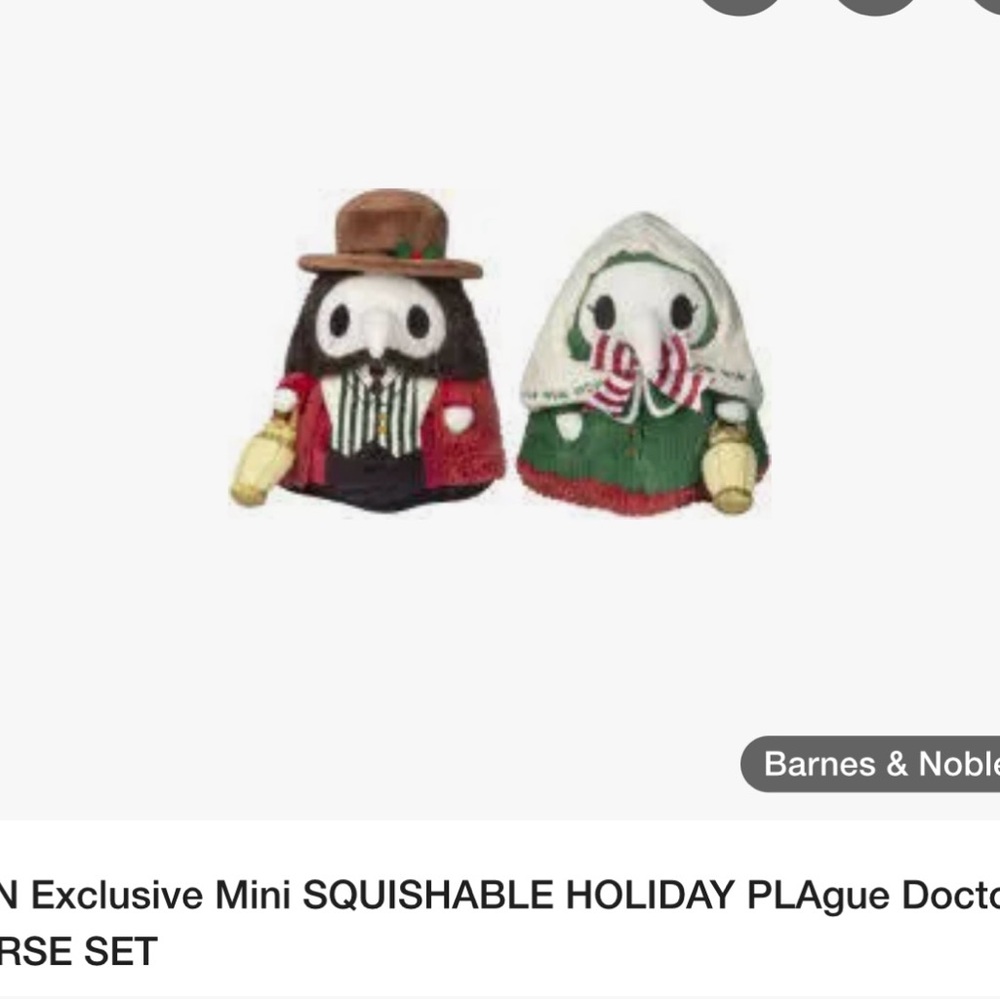 Not for sale! Barnes & Noble Festive Plaque doctor